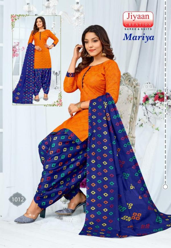 Jiyaan Mariya Cotton Designer Exclusive Dress Material